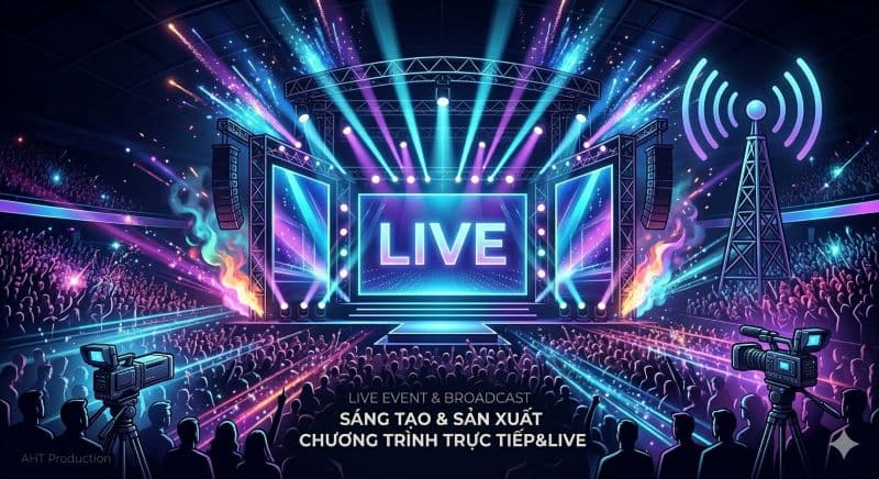 Live Event & Broadcast - SẢN XUẤT CHƯƠNG TRÌNH TRỰC TIẾP & LIVE - AHT Production